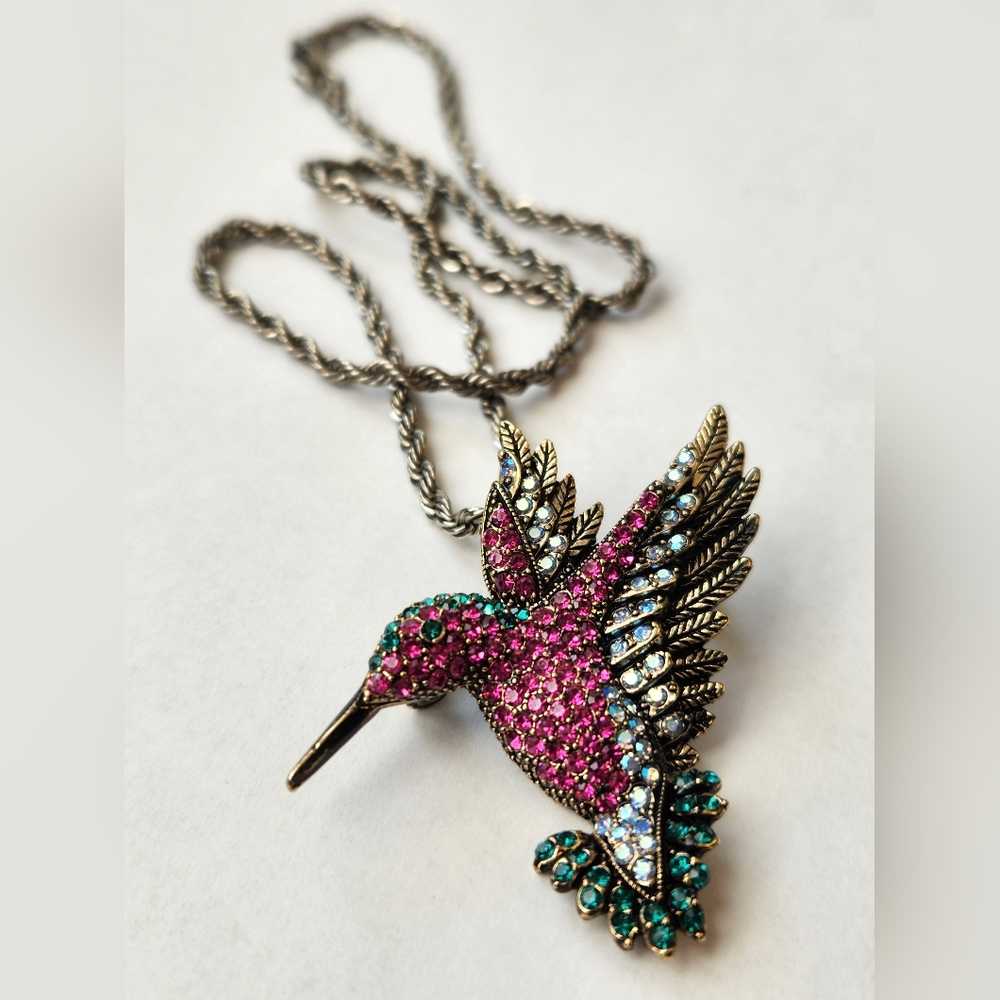 Hummingbird Necklace/Brooch